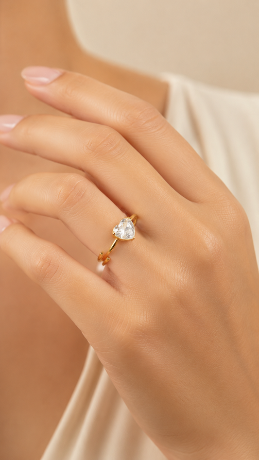 Anello punto luce Cuore